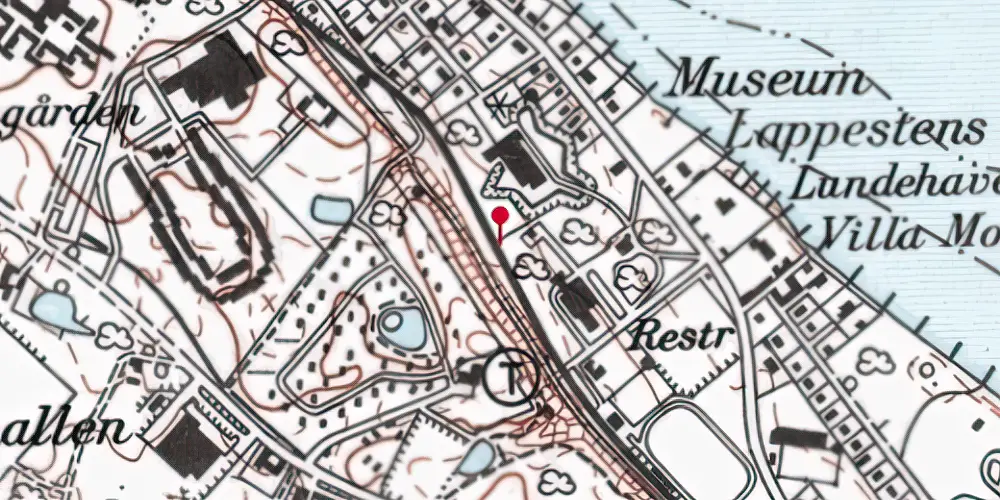 Historisk kort over Højstrup Trinbræt