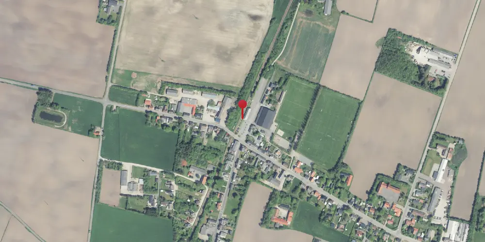 Historisk kort over Hørdum Trinbræt