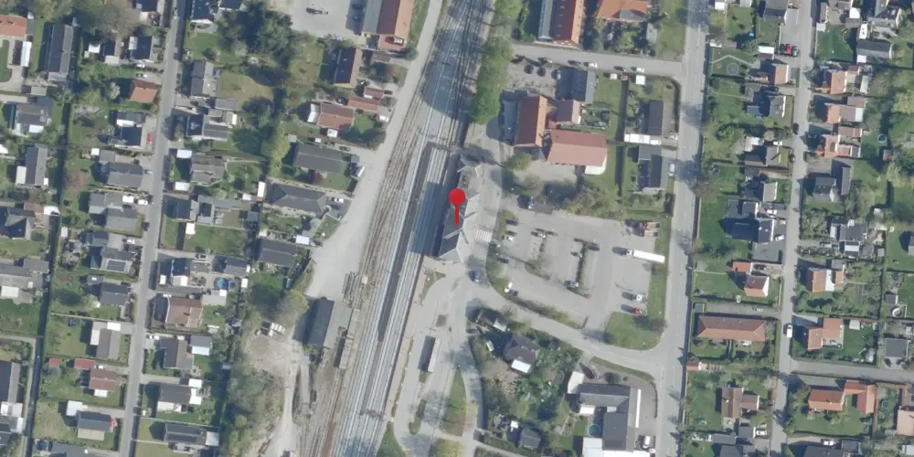 Historisk kort over Hårlev Station