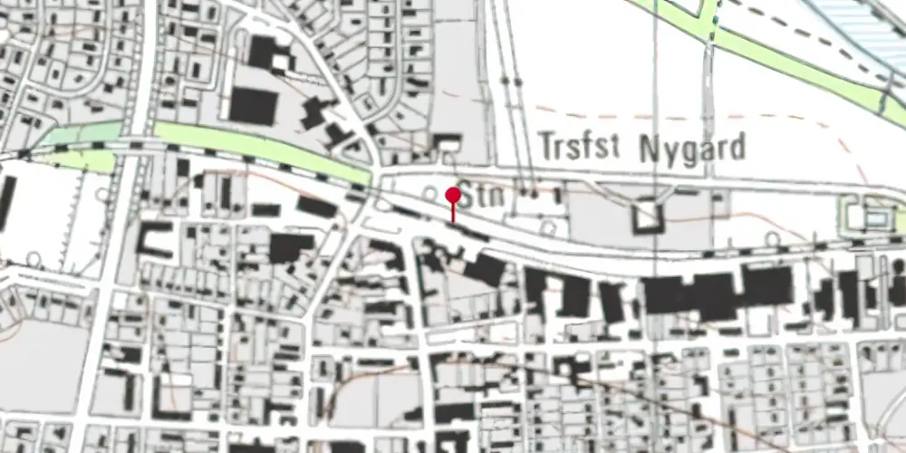 Historisk kort over Ikast Station