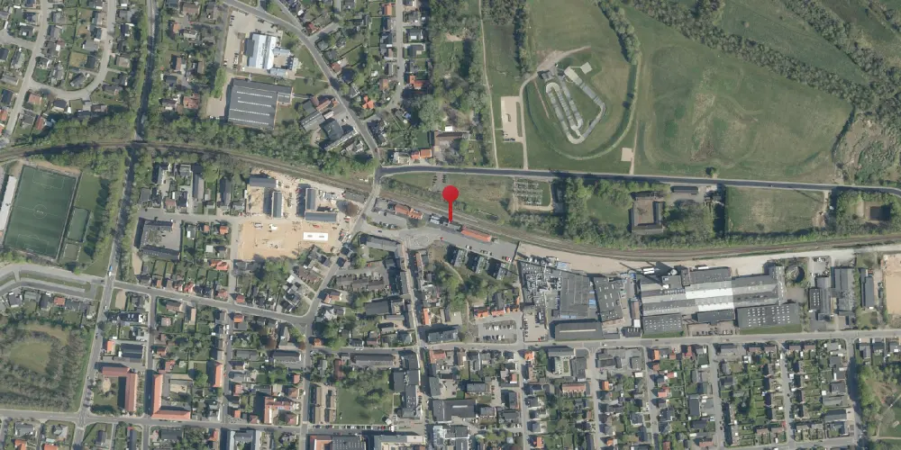 Historisk kort over Ikast Station