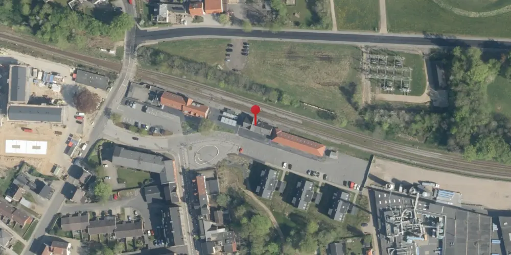 Historisk kort over Ikast Station