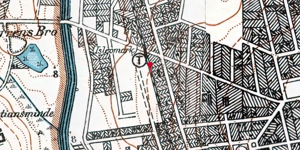 Historisk kort over Islev S-togstrinbræt