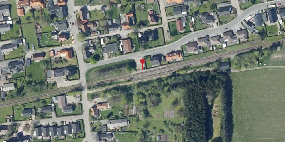 Historisk kort over Janderup Trinbræt