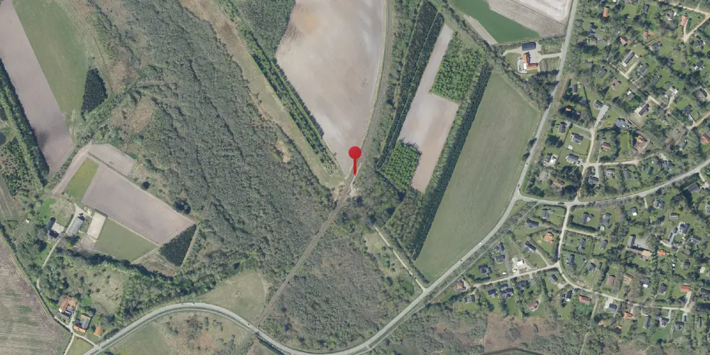 Historisk kort over Jegum Trinbræt