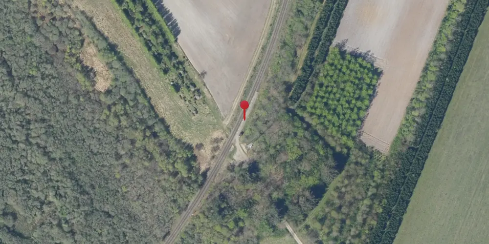 Historisk kort over Jegum Trinbræt