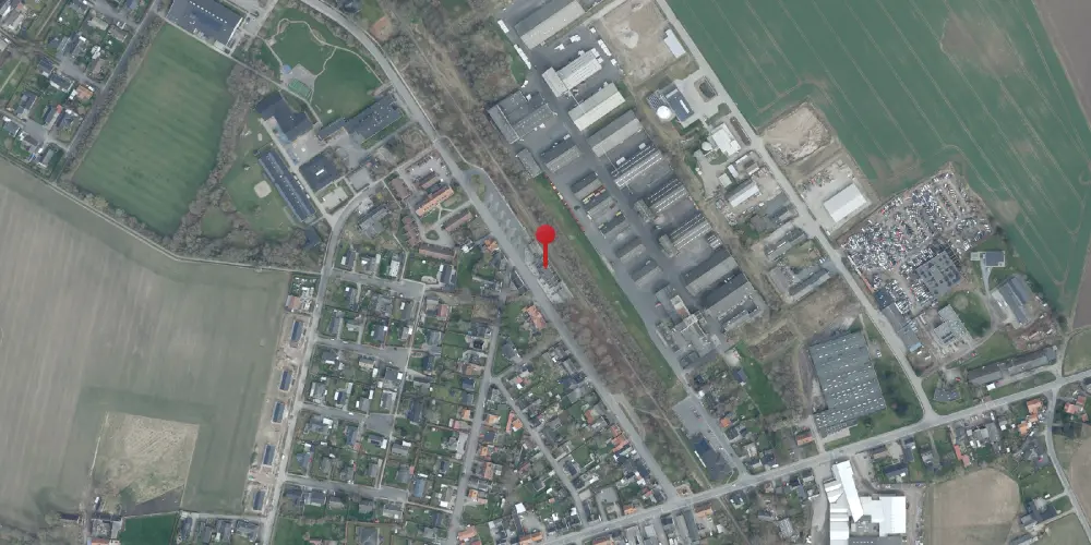 Historisk kort over Dalmose Station