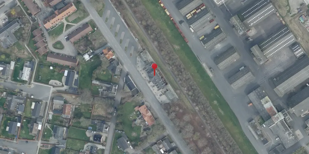 Historisk kort over Dalmose Station