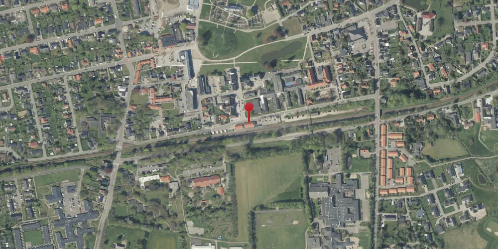 Historisk kort over Jelling Trinbræt