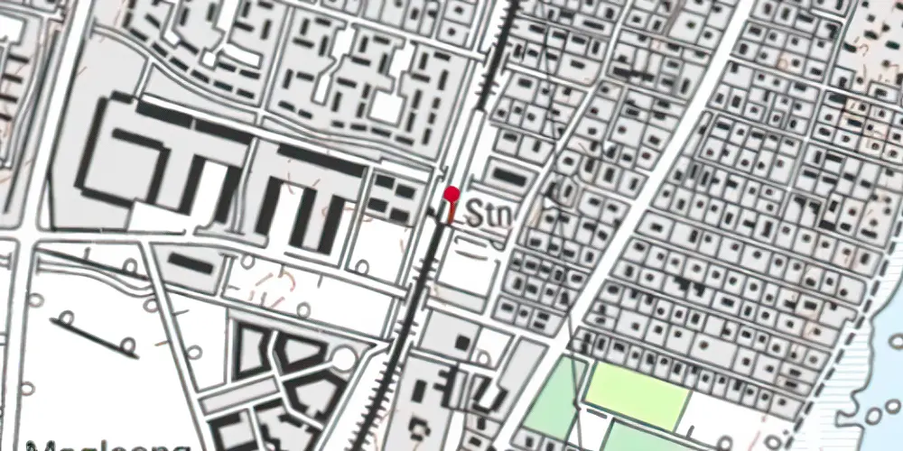 Historisk kort over Jersie S-togstrinbræt