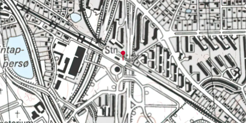 Historisk kort over Jægersborg S-togstrinbræt Historisk kort over Jægersborg S-togstrinbræt