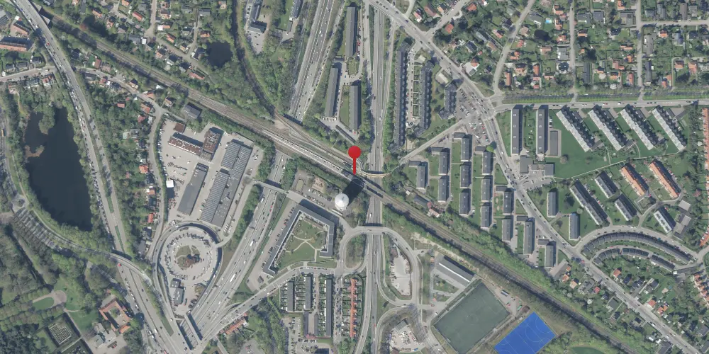 Historisk kort over Jægersborg S-togstrinbræt Historisk kort over Jægersborg S-togstrinbræt