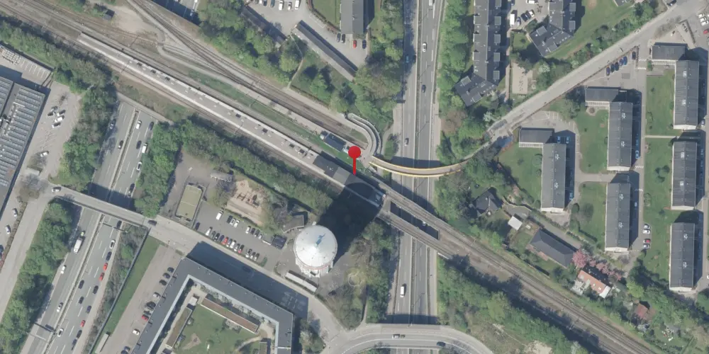 Historisk kort over Jægersborg S-togstrinbræt Historisk kort over Jægersborg S-togstrinbræt