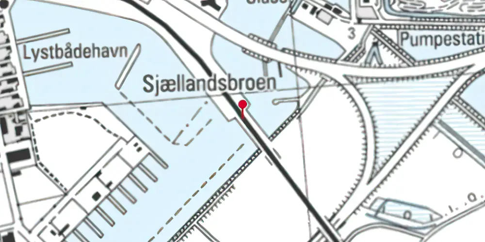 Historisk kort over Kalvebod Teknisk Station