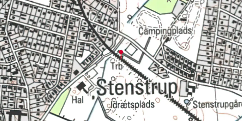 Historisk kort over Karinebæk Trinbræt Historisk kort over Karinebæk Trinbræt