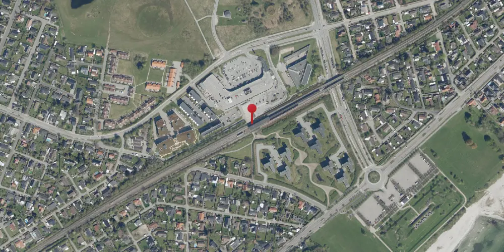 Historisk kort over Karlslunde S-togstrinbræt