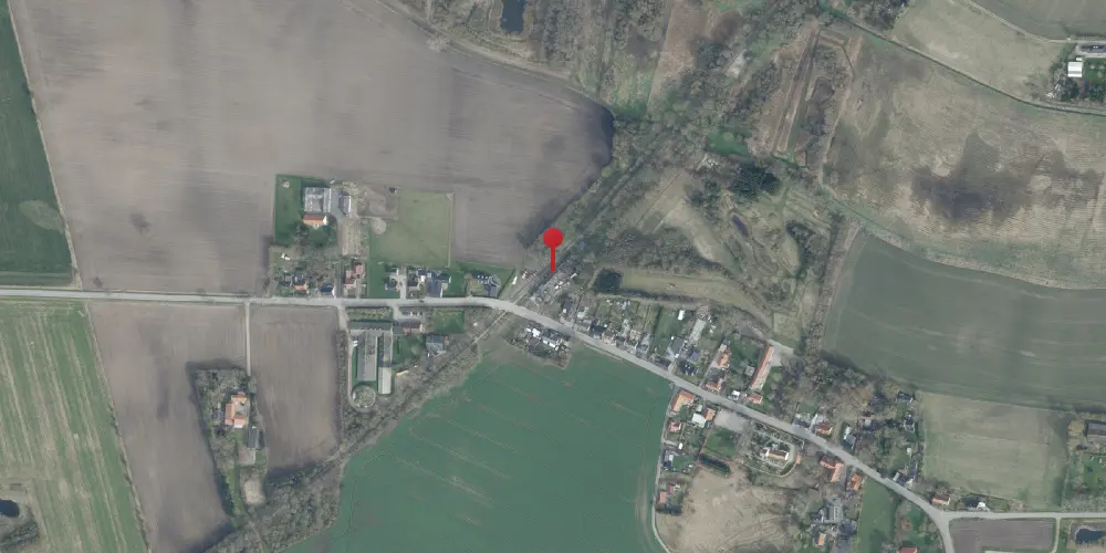 Historisk kort over Sønder Bjerge Station