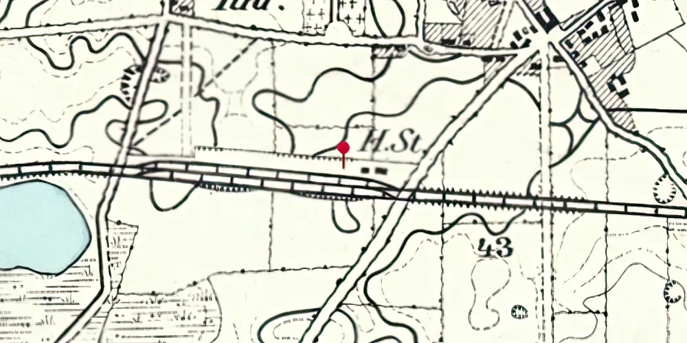 Historisk kort over Kliplev Trinbræt