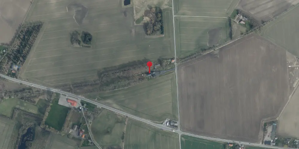 Historisk kort over Tjæreby Station