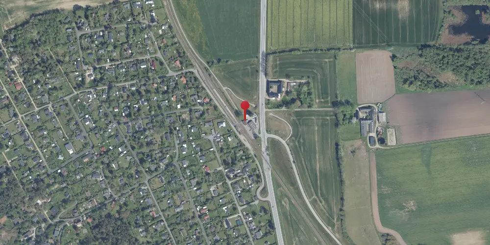 Historisk kort over Kregme Station