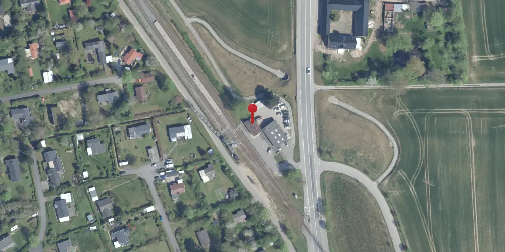 Historisk kort over Kregme Station