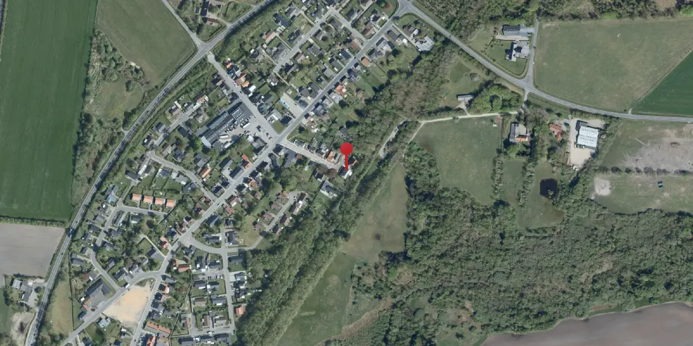 Historisk kort over Krogager Station