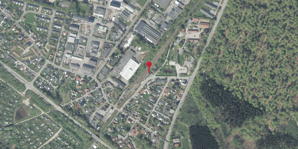 Historisk kort over Kvistgård Station