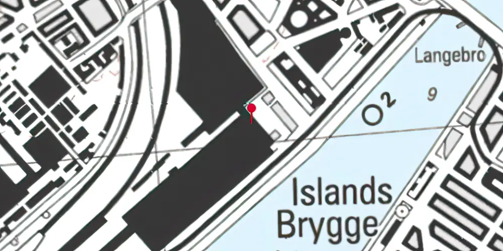 Historisk kort over København Godsbanegård