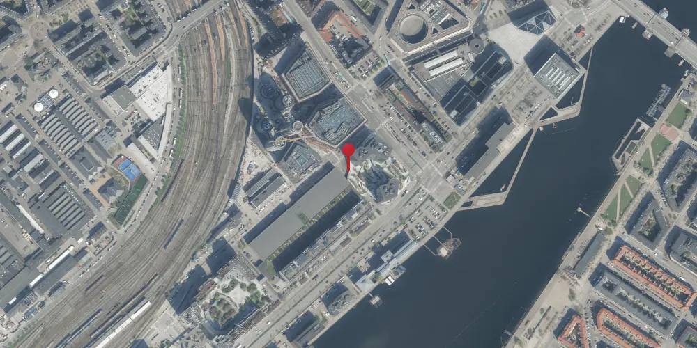 Historisk kort over København Godsbanegård