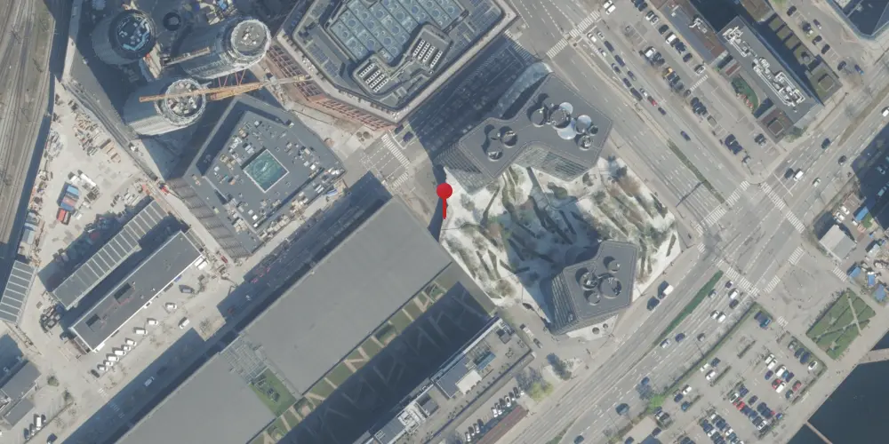 Historisk kort over København Godsbanegård