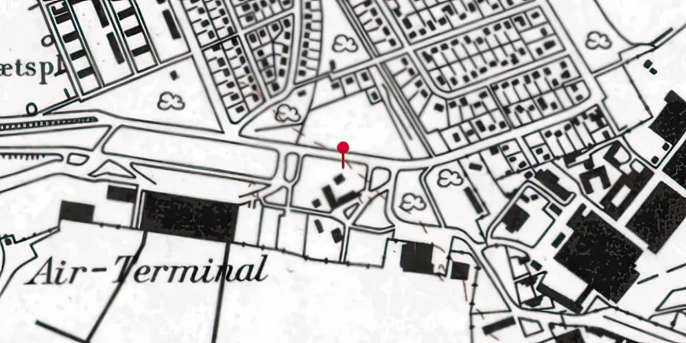 Historisk kort over Københavns Lufthavn Station Historisk kort over Københavns Lufthavn Station