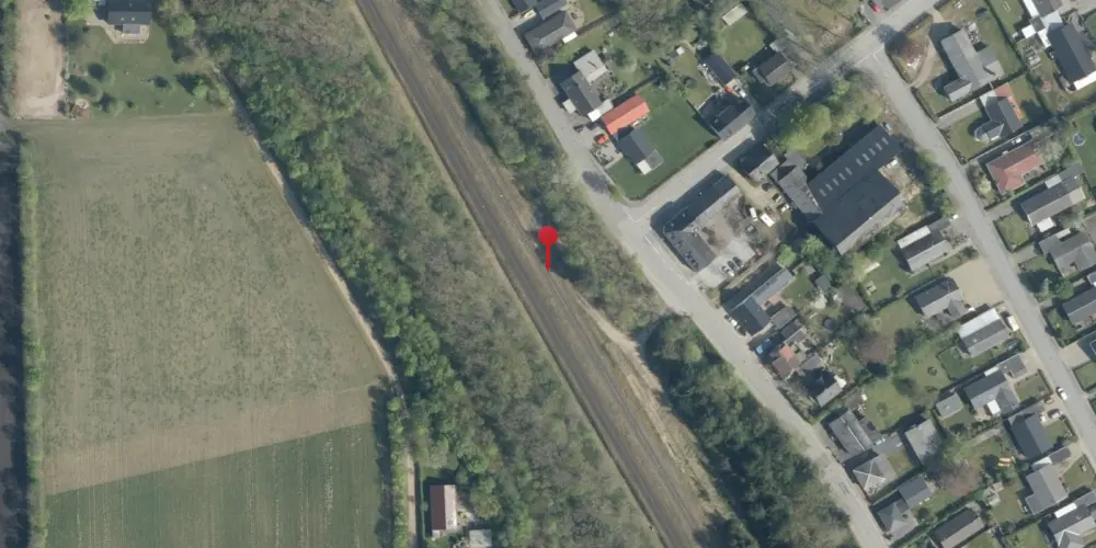 Historisk kort over Kølkær Teknisk Station