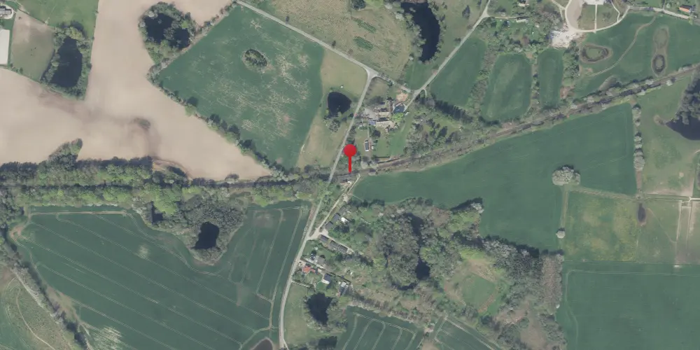 Historisk kort over Langerød Trinbræt