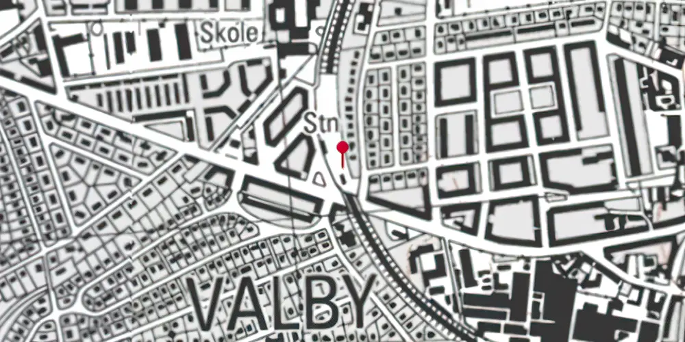 Historisk kort over Langgade S-togstrinbræt Historisk kort over Langgade S-togstrinbræt