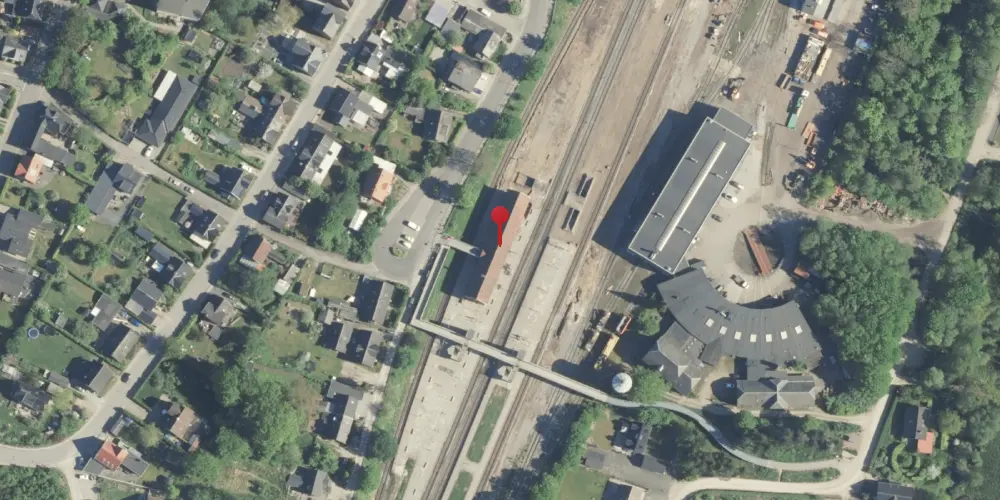 Historisk kort over Langå Station