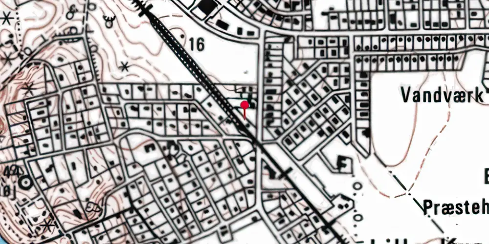 Historisk kort over Lille Kregme Trinbræt