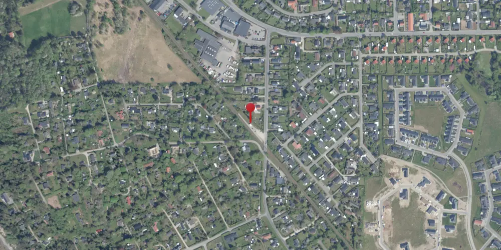 Historisk kort over Lille Kregme Trinbræt