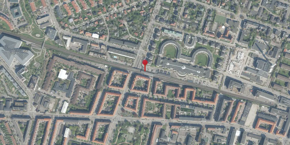 Historisk kort over Lindevang S-togstrinbræt Historisk kort over Lindevang S-togstrinbræt