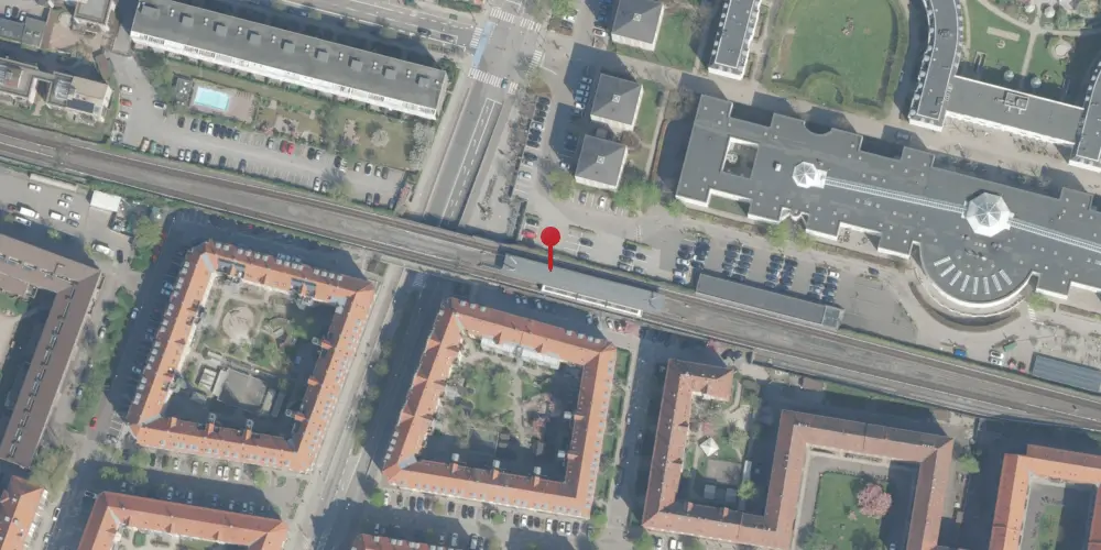 Historisk kort over Lindevang S-togstrinbræt Historisk kort over Lindevang S-togstrinbræt