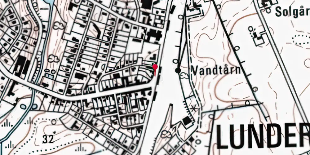 Historisk kort over Lunderskov Station