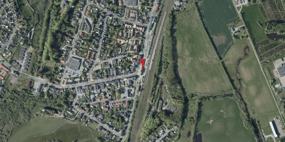 Historisk kort over Lunderskov Station