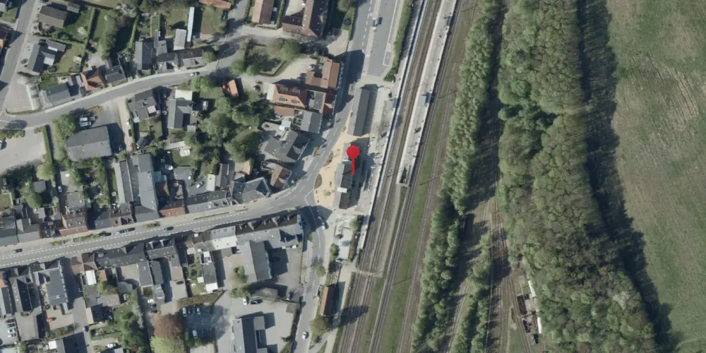 Historisk kort over Lunderskov Station