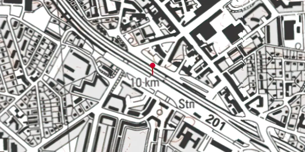 Historisk kort over Lyngby Station [1863-1890]