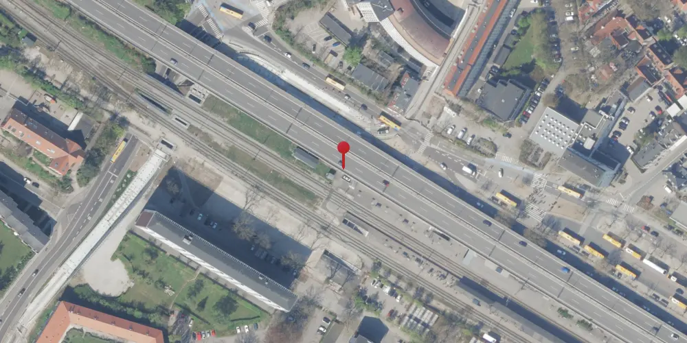 Historisk kort over Lyngby Station [1863-1890]