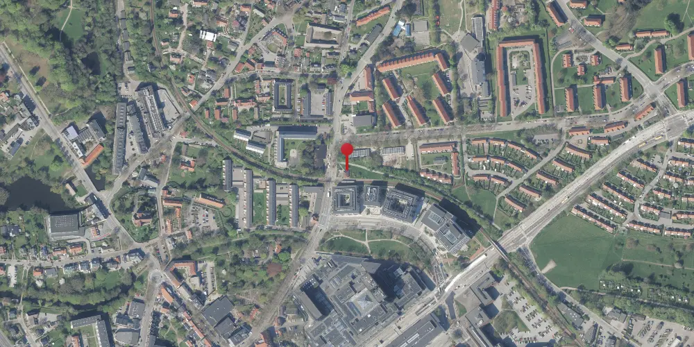 Historisk kort over Lyngby Lokal Station