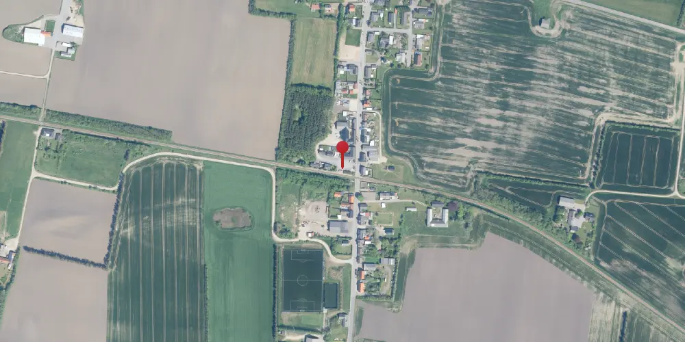 Historisk kort over Lyngs Trinbræt