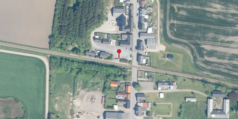 Historisk kort over Lyngs Trinbræt