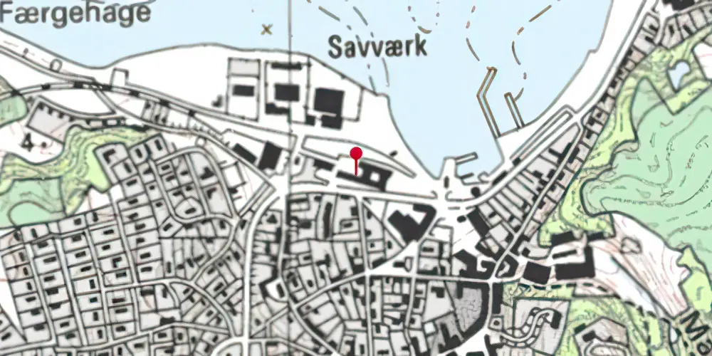 Historisk kort over Mariager Station Historisk kort over Mariager Station