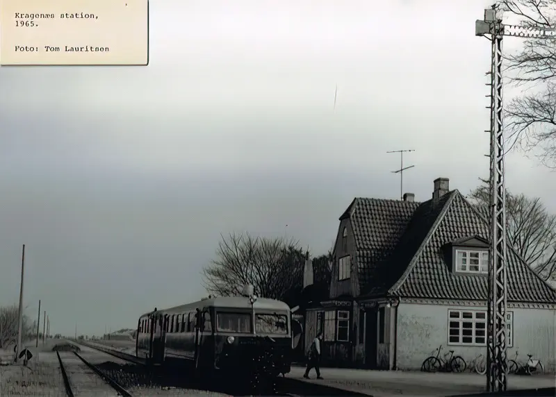 Billede af Kragenæs Station - set fra indløbssiden.