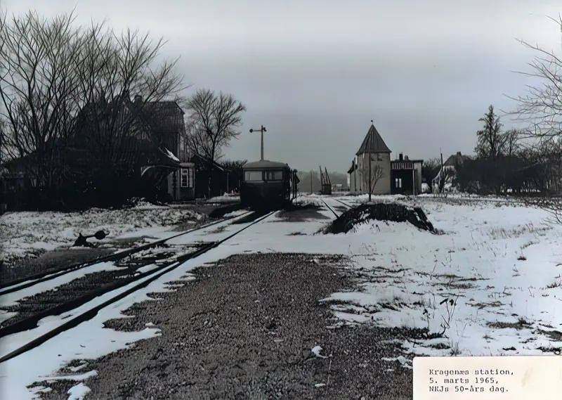 Billede af Kragenæs Station - set fra havnesiden.